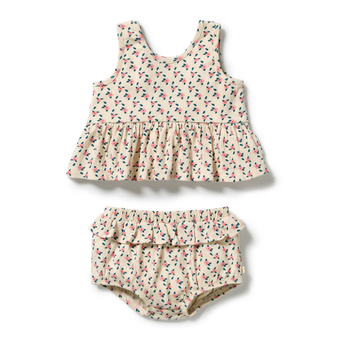 Wilson & Frenchy Little Blossom Organic Crinkle Ruffle Set Wilson & Frenchy Little Blossom Organic Crinkle Ruffle Set