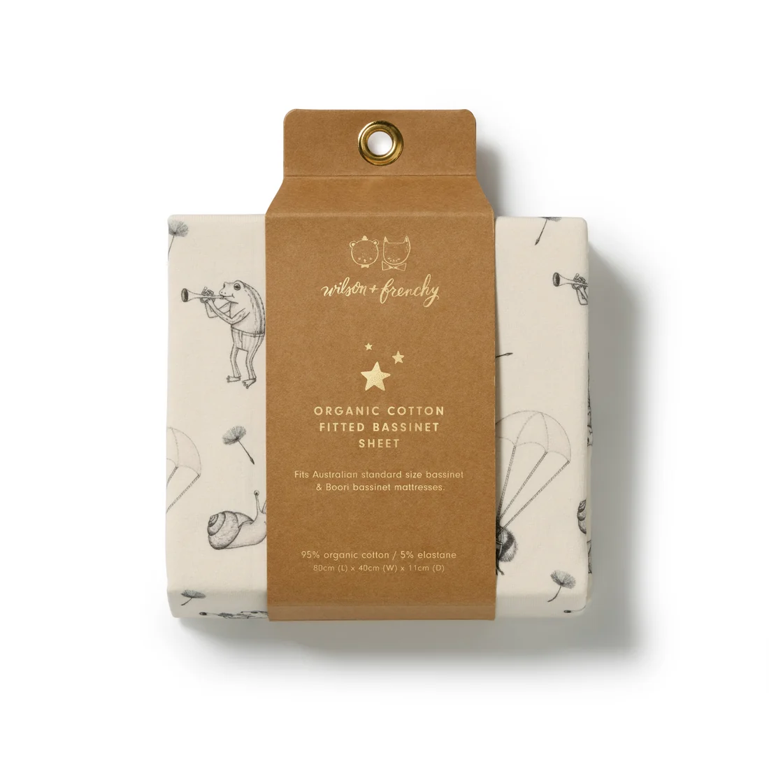 Wilson & Frenchy Organic Bassinet Sheet Whispering Willows Wilson & Frenchy Organic Bassinet Sheet Whispering Willows