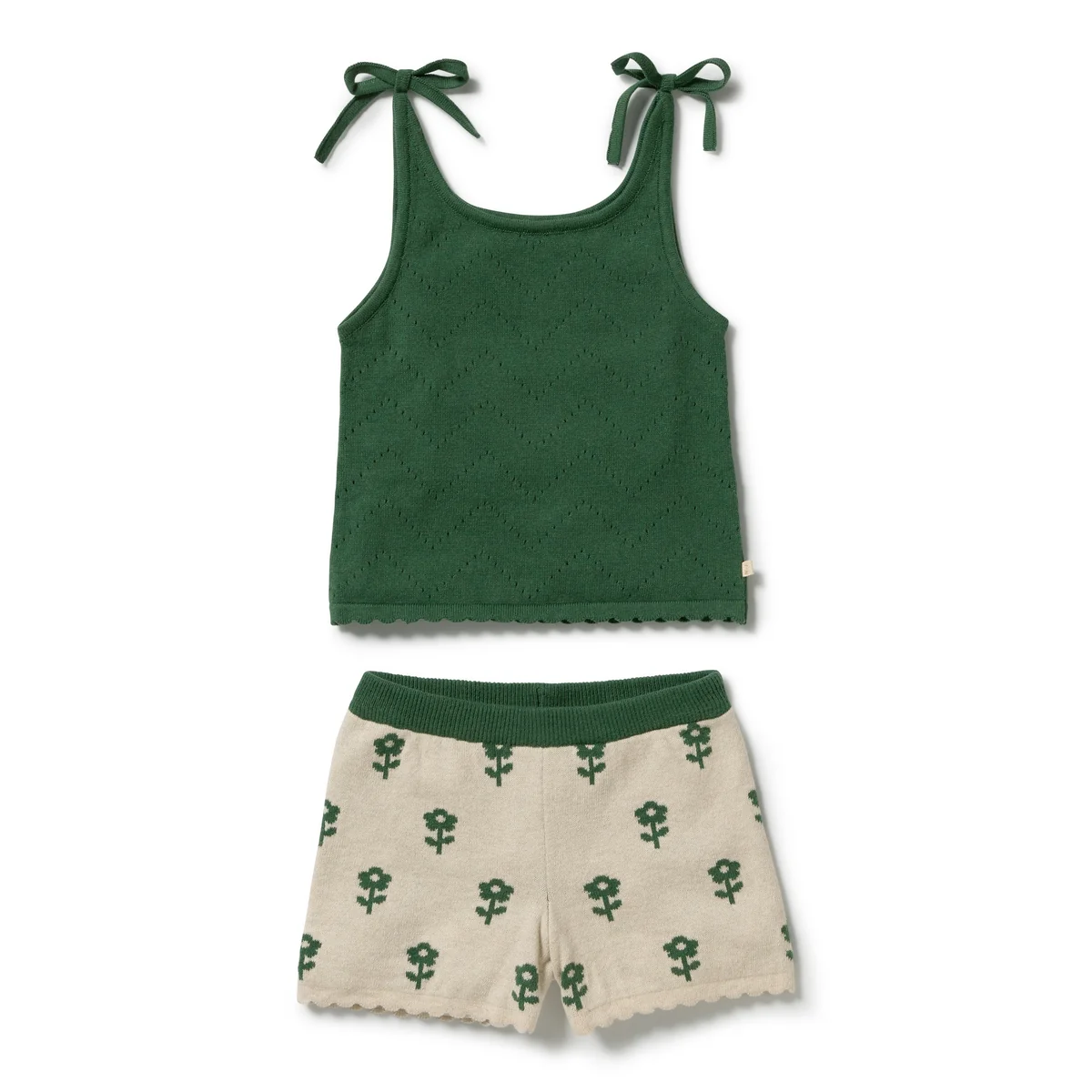 Wilson & Frenchy Organic Knitted Jacquard Set Fleur Wilson & Frenchy Organic Knitted Jacquard Set Fleur