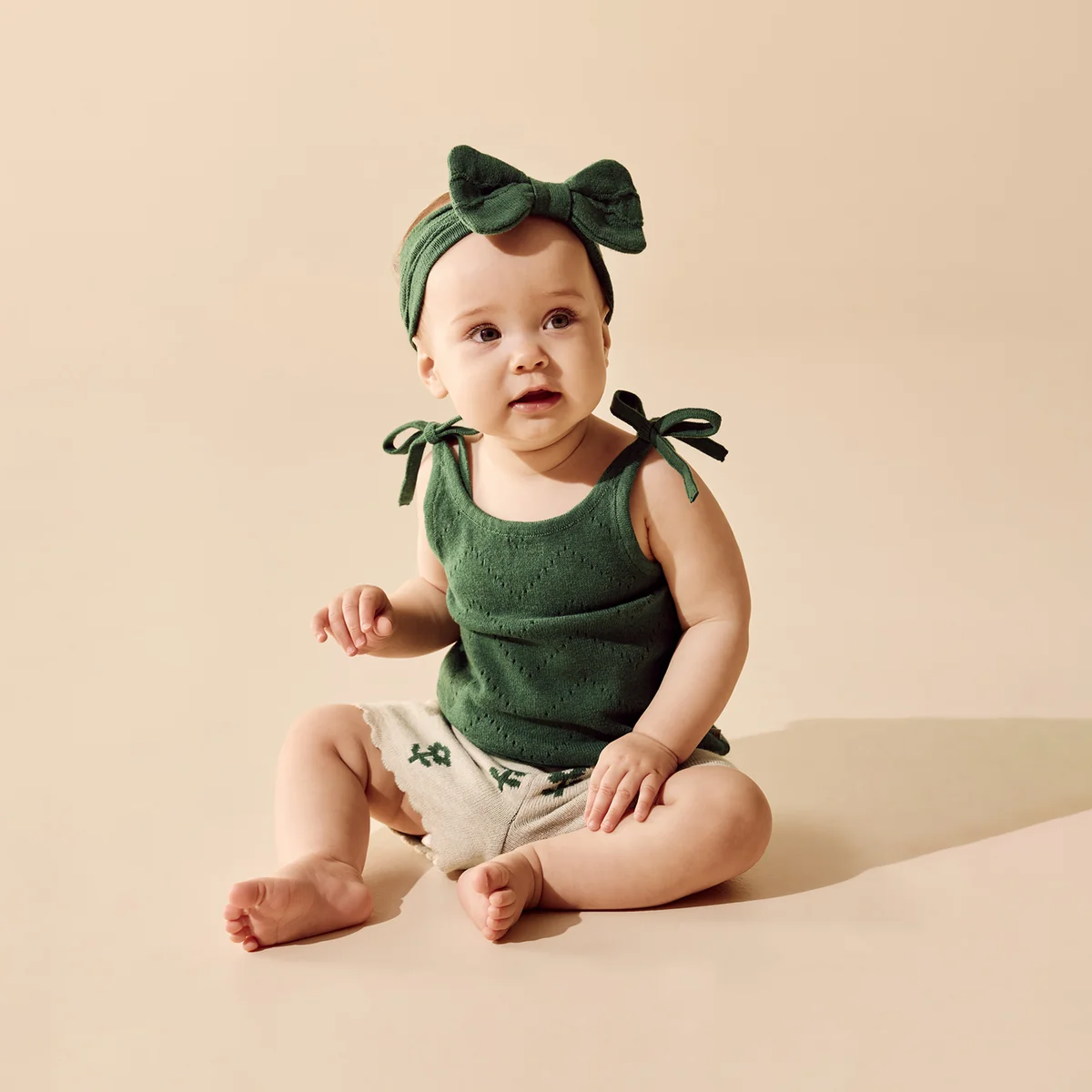 Wilson & Frenchy Organic Knitted Jacquard Set Fleur1 Wilson & Frenchy Organic Knitted Jacquard Set Fleur - Image 2