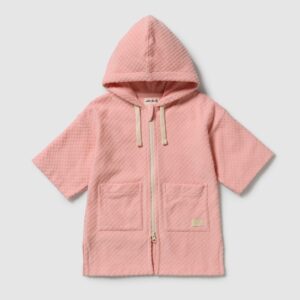 Wilson & Frenchy Petal Pink Organic Hooded Terry Towel