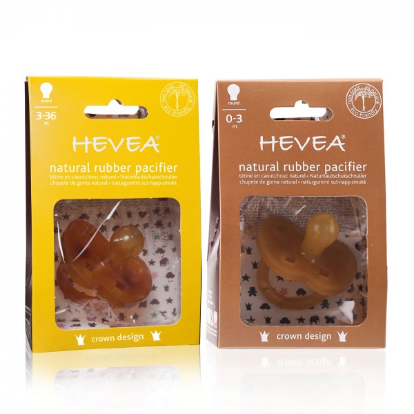 Hevea Crown Natural Rubber Pacifier